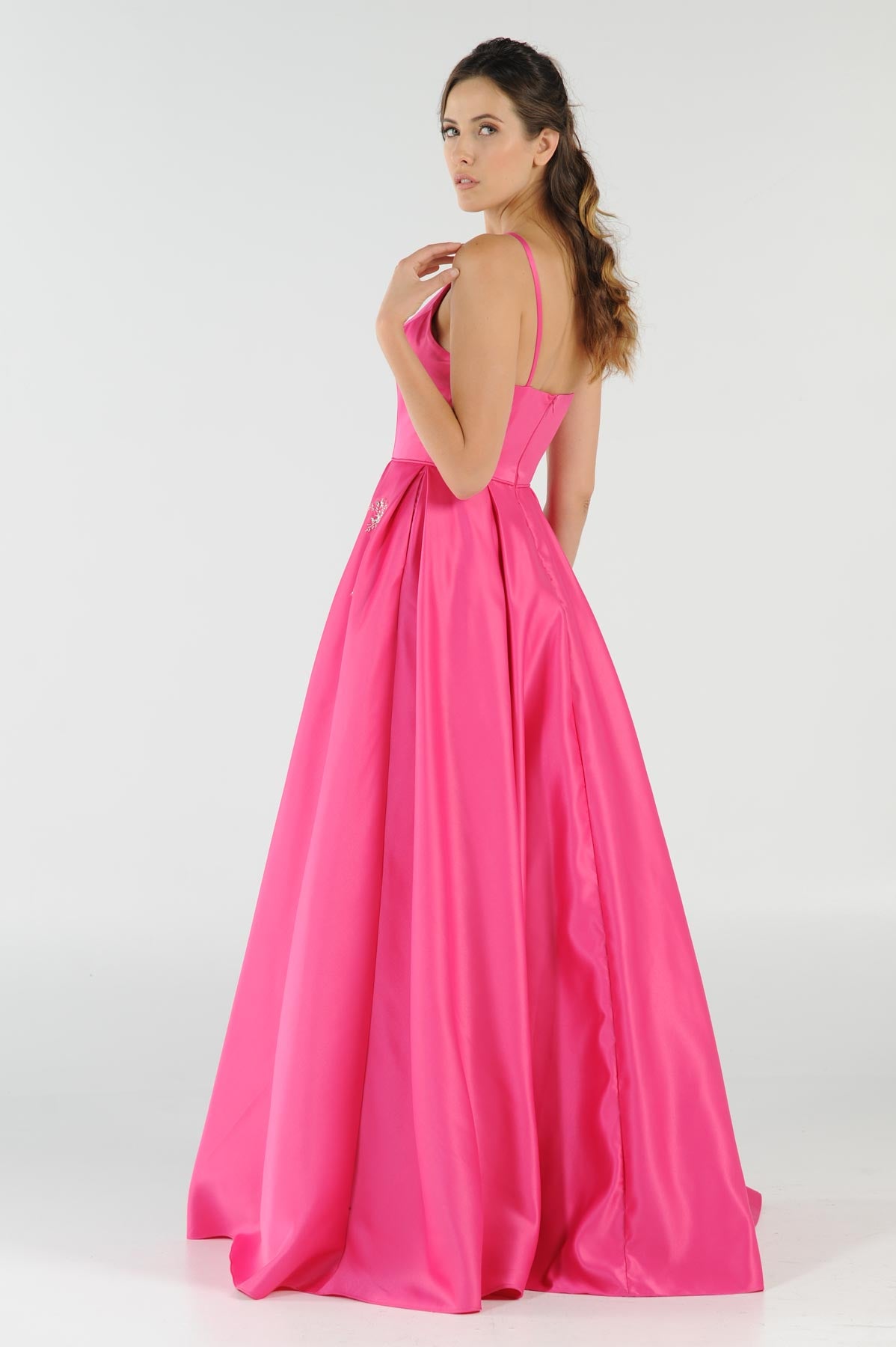 Baby Pink Peach Ball Gown PROM Dress 8272