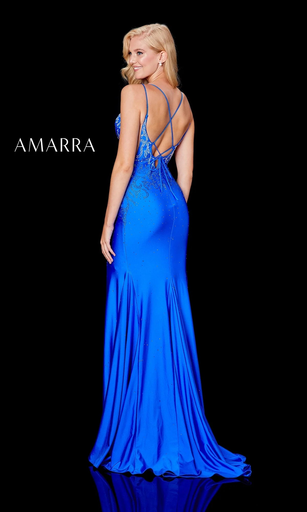 Amarra Navy PROM Dress 20019