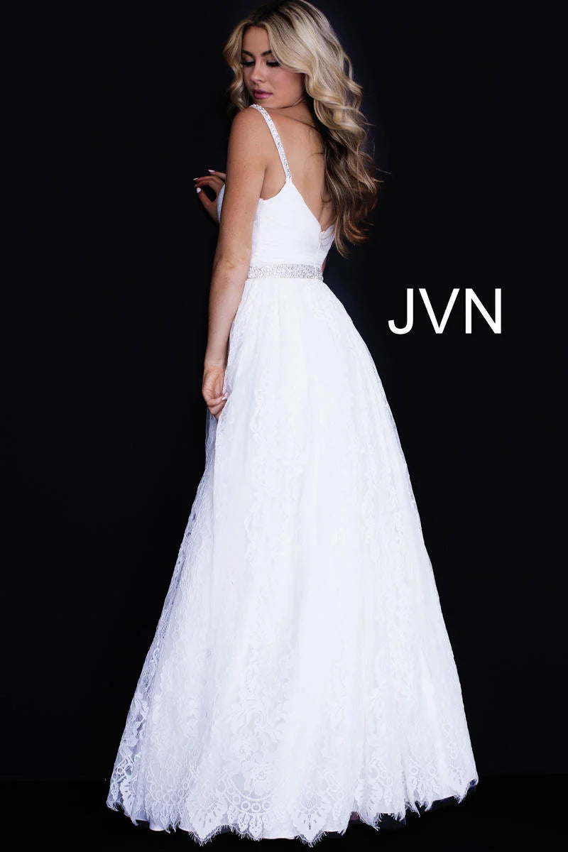 Jovani Off White informal Bridal Prom Dress JVN58005