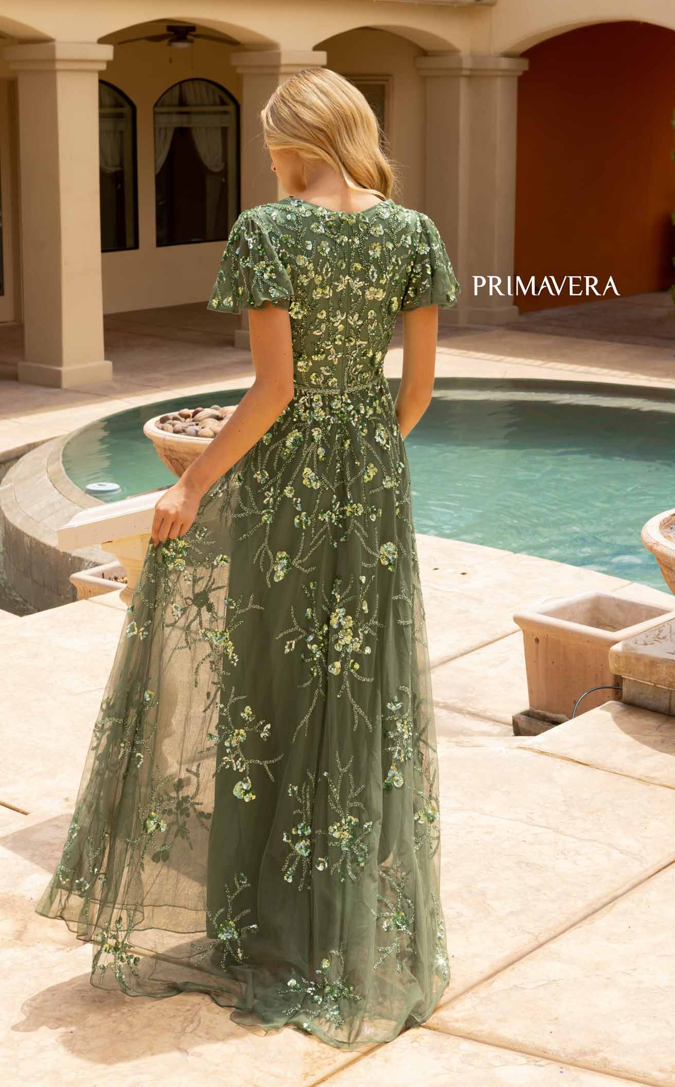 Primavera Forest Green PROM Dress 12013