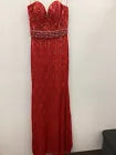 Jovani Red Lace Prom Dress 27490