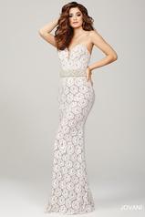 Jovani Red Lace Prom Dress 27490