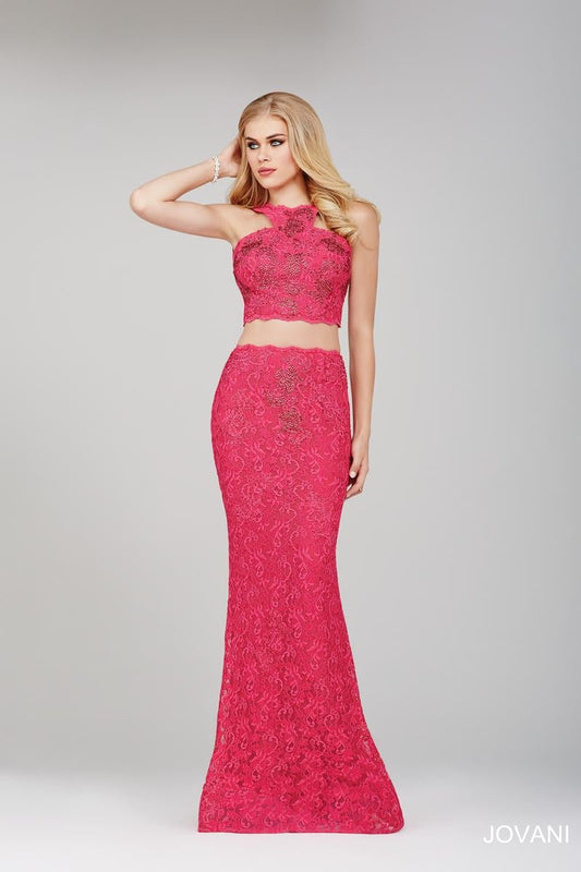 Jovani Fushia Prom Dress 34031