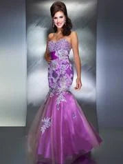 Mac Duggal Ivory/Gold PROM Dress 42669M