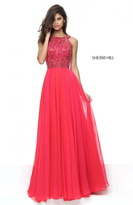 Sherri Hill Prom Fushia Dress 50615