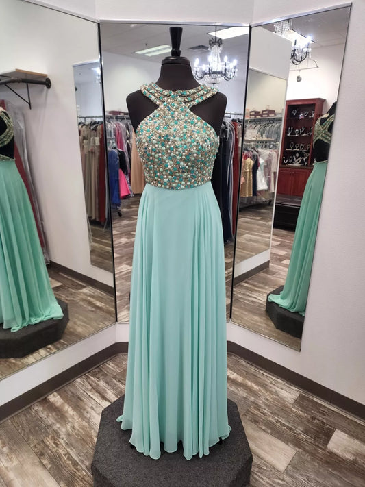 Rachel Allan Mint PROM Dress 6183