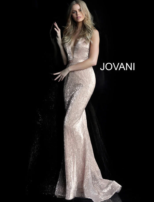 Jovani Light Pink Prom Pageant Gala Dress 62507