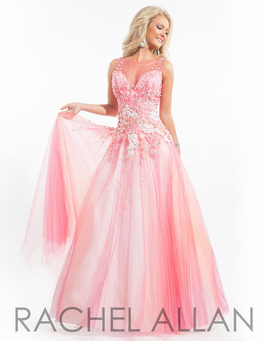 Rachel Allan Pink PROM Dress 6825