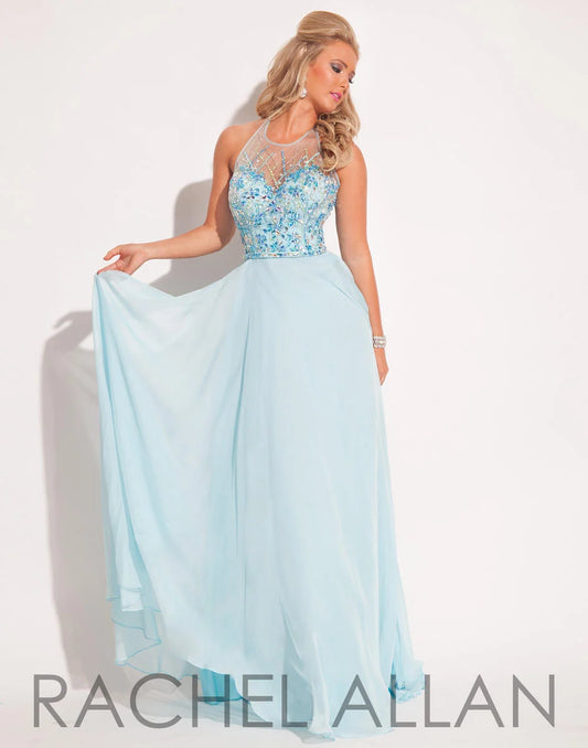 Rachel Allan Aqua PROM Dress 6851