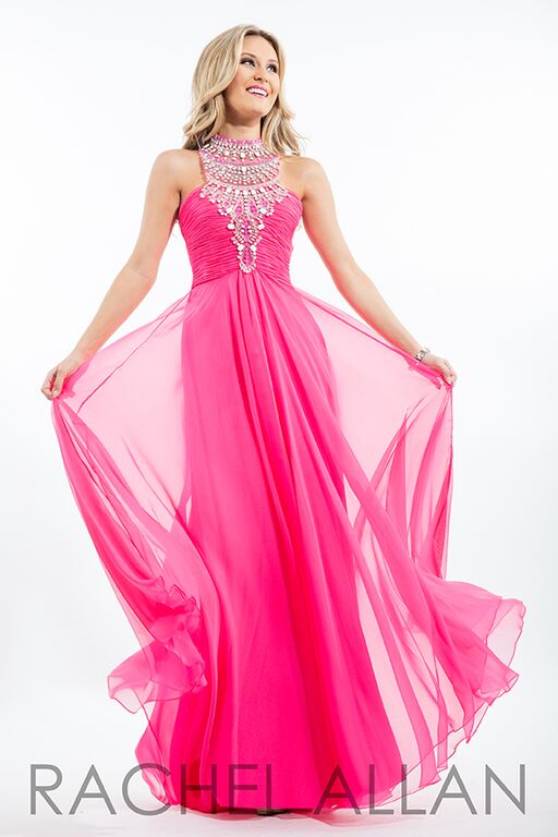 Rachel Allan Fushia PROM Dress 7259