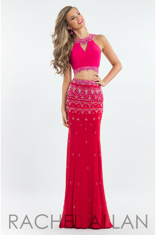 Rachel Allan Fuchsia/Red PROM Dress 7512