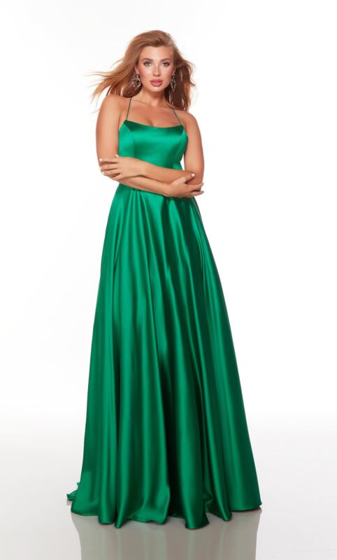 Alyce Designs Green Prom Dress 1761