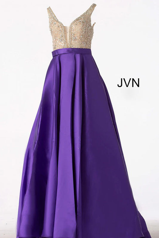 Jovani Purple Ballgown Prom Dress JVN60696