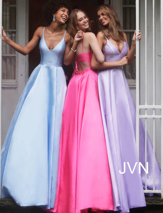 Jovani Hot Pink Ball Gown Prom Dress JVN66673