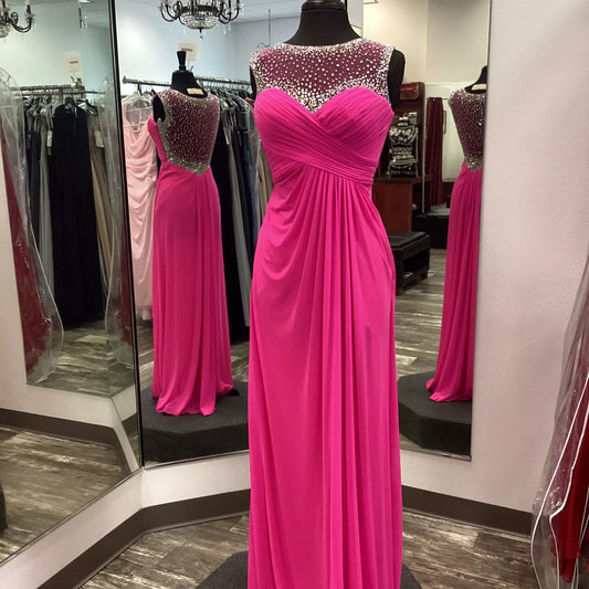 Jovani Hot Pink Prom Dress JVN20375