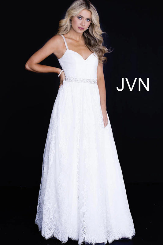 Jovani Off White informal Bridal Prom Dress JVN58005